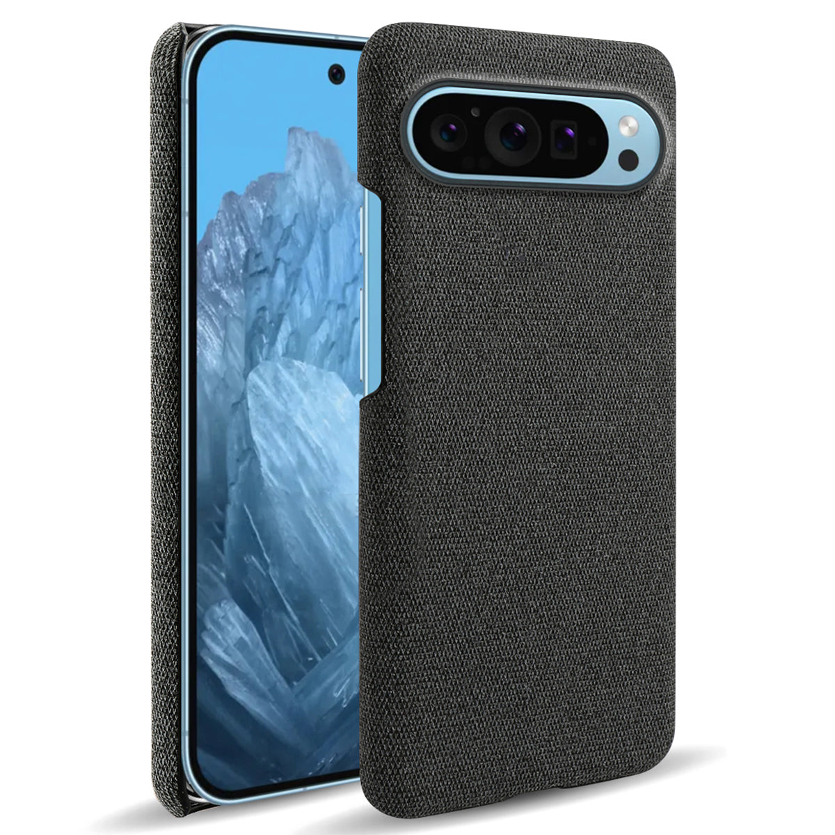 For Google Pixel 9 Case PC+Cloth Drop-resistant Phone Protective Cover For Google Pixel 9 Case PC+Cloth Drop-resistant Phone Protective Cover